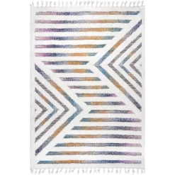 NuLOOM Bristol High-Low Geometric Tassel Area Rug 19 NuLOOM Bristol High-Low Geometric Tassel Area Rug -Northlight Store GUEST 005da195 7382 4a2f a023 e9dac3e22558