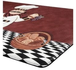 GoodGram Gourmet Pastry Fat Chef Memory Foam Anti-Fatigue Kitchen Floor Mat - 18 In. W X 30 In. L