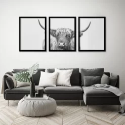 (Set Of 3) Triptych Wall Art Highland Bull Horns By Sisi And Seb - Set Of 3 Framed Prints - Americanflat 5 (Set Of 3) Triptych Wall Art Highland Bull Horns By Sisi And Seb - Set Of 3 Framed Prints - Americanflat -Northlight Store GUEST 029b1cb6 54d2 4380 98e7 52e909024d0c