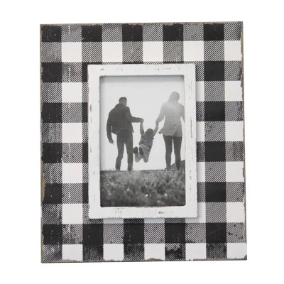 Buffalo Plaid 4x6 Inch Wood Decorative Picture Frame - Foreside Home & Garden 9 Buffalo Plaid 4x6 Inch Wood Decorative Picture Frame - Foreside Home & Garden - Image 9