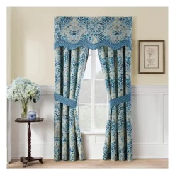2pk 50"x84" Room Darkening Moonlit Shadows Curtain Panels Blue - Waverly