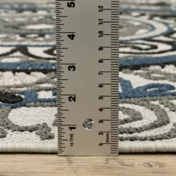 Trinity Bohemian Medallion Patio Area Rug Beige/Blue - Captiv8e Designs -Northlight Store GUEST 0402ddb1 ede2 45f5 b07c 681ad561ebef