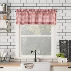 54"x14" Parkham Farmhouse Plaid Rod Pocket Semi-Sheer Kitchen Curtain Valance - No. 918 14 54"x14" Parkham Farmhouse Plaid Rod Pocket Semi-Sheer Kitchen Curtain Valance - No. 918 -Northlight Store GUEST 05dd4738 5261 469d 8b56 50dcbdcc01e1