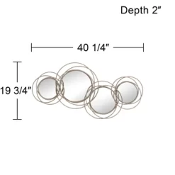 Newhill Designs Round Vanity Decorative Wall Mirror Modern Gray Pewter Metal Frame 40 1/4" Wide For Bathroom Bedroom Living Room 7 Newhill Designs Round Vanity Decorative Wall Mirror Modern Gray Pewter Metal Frame 40 1/4" Wide For Bathroom Bedroom Living Room -Northlight Store GUEST 061c7c65 ada8 47a5 9516 335410cf70ce