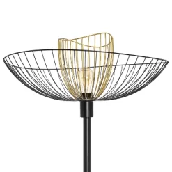 71" Demi Painted Metal 1-Light Floor Lamp With Black And Gold Painted Metal Shade - River Of Goods -Northlight Store GUEST 0666f2c5 46e1 439a 8d40 4576dc2aa9ee