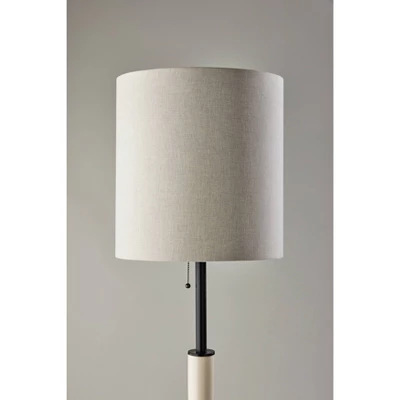 Vanessa Floor Lamp With Textured Ceramic - Adesso 2 Vanessa Floor Lamp With Textured Ceramic - Adesso - Image 2