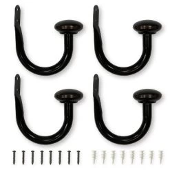 Set Of 4 (5"x6.5") Steel Curtain Holdbacks - Lumi Home Furnishings -Northlight Store GUEST 06d59de9 7b59 4e25 b37d d084be207f55