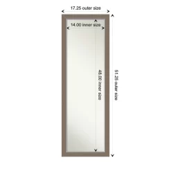 17" X 51" Eva Framed On The Door Mirror - Amanti Art 14 17" X 51" Eva Framed On The Door Mirror - Amanti Art -Northlight Store GUEST 0887cad5 b2c2 453c 9129 1146593f911d