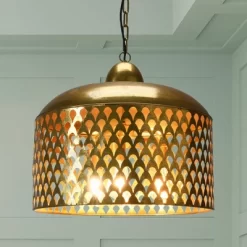 20.25" X 18.5" Metal Pendant Lamp Gold Finish - Storied Home -Northlight Store GUEST 088c5f56 2dab 41d3 b238 5cc5d7d50393