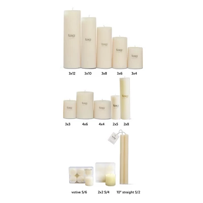 Tagltd Mini Pillar 2X2 Candles Set Of 4 2 Tagltd Mini Pillar 2X2 Candles Set Of 4 - Image 2