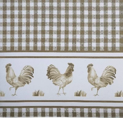 Kate Aurora Country Farmhouse Barnyard Plaid Rooster Kitchen Curtain Tier & Valance Set 2 Kate Aurora Country Farmhouse Barnyard Plaid Rooster Kitchen Curtain Tier & Valance Set - Image 2