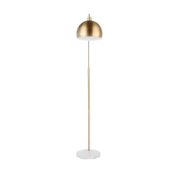 Marble And Metal March Contemporary Floor Lamp Gold (Includes LED Light Bulb) - LumiSource -Northlight Store GUEST 0991f763 7a4a 45c3 b5b5 c2be09517837