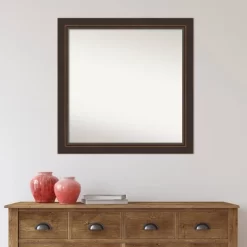 31" X 31" Non-Beveled Lara Bronze Wood Wall Mirror - Amanti Art -Northlight Store GUEST 0a74a9f3 9bd5 4abe 9eaa edd4e2ba08ce