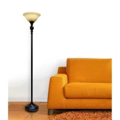 1 Light Restoration Torchiere Floor Lamp With Marbleized Amber Glass Shade Brown - Elegant Designs 7 1 Light Restoration Torchiere Floor Lamp With Marbleized Amber Glass Shade Brown - Elegant Designs -Northlight Store GUEST 0b24ee77 f872 4e27 9df9 48d2ad6c6ecf