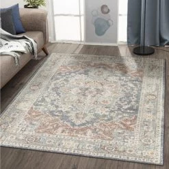 Luxe Weavers Pastel Floral Pattern Area Rug -Northlight Store GUEST 0c36db7b 3a18 4c45 a96e eca4ba23492e
