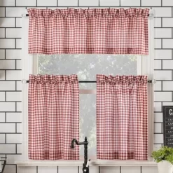 54"x14" Parkham Farmhouse Plaid Rod Pocket Semi-Sheer Kitchen Curtain Valance - No. 918 13 54"x14" Parkham Farmhouse Plaid Rod Pocket Semi-Sheer Kitchen Curtain Valance - No. 918 -Northlight Store GUEST 0c79a83c 5fe0 4aa0 9727 0a79c006129c