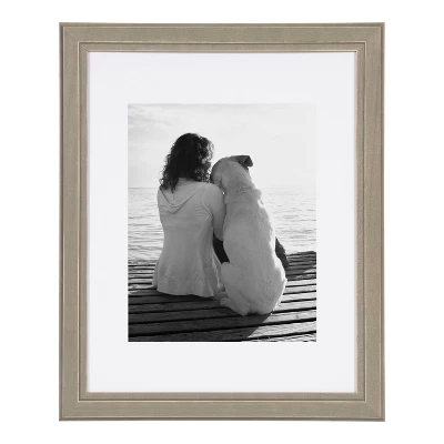 11" X 14" Kieva Floated Wall Frame Gray - Kate & Laurel All Things Decor 1 11" X 14" Kieva Floated Wall Frame Gray - Kate & Laurel All Things Decor