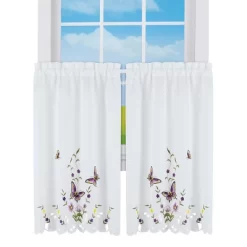 Collections Etc Embroidered Lavender Butterfly Floral Window Curtains 9 Collections Etc Embroidered Lavender Butterfly Floral Window Curtains -Northlight Store GUEST 0d457a5a 0cfb 48e9 969f 9f494c3c5c86