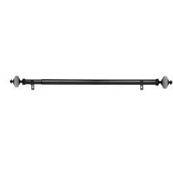 Linen Avenue Grey Stone Cap Single And Double Window Curtain Rod Set -Northlight Store GUEST 0f54f2eb 40b1 4c2a 9a21 940b5a27e5bc