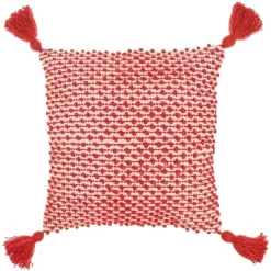 18"x18" Loops Striped Square Throw Pillow With Tassels - Mina Victory -Northlight Store GUEST 0f649cd4 b81b 483e b2b6 f2c40a4bddce