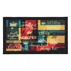 J&V TEXTILES 2-Piece Non Slip Kitchen Mat Rugs Comfort Standing Mats For Home Kitchen Entrance Door Mat (Coffee Kitchen) -Northlight Store GUEST 10261d1a 931c 4b55 a0bf e3c606883235