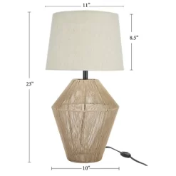 23" Natural Jute Woven Table Lamp - Nourison 11 23" Natural Jute Woven Table Lamp - Nourison -Northlight Store GUEST 128a2505 550d 43aa 808f 8fc7c3f7a129