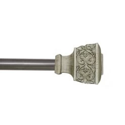 Kenney Fast Fit Easy Install Lillian 5/8" Decorative Window Curtain Rod, Beachwood -Northlight Store GUEST 12905efe cef0 48b1 83c4 0a1827f59cf8