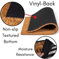 BirdRock Home Layered Welcome Mat With Vinyl Backing For Door Entryway 30 X 42 -Northlight Store GUEST 13b6bdfc e79c 4f04 8072 81fada47c580