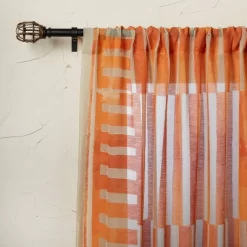 1pc Sheer Ophelia Printed Burnout Window Curtain Panel Orange - Opalhouse™ Designed With Jungalow™ 7 1pc Sheer Ophelia Printed Burnout Window Curtain Panel Orange - Opalhouse™ Designed With Jungalow™ -Northlight Store GUEST 154e0bfa b339 41f9 9f40 0461976c9081