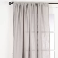 Saro Lifestyle Nali Collection Rod Pocket Semi Sheer Window Curtain Single Panel