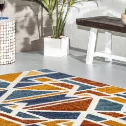 NuLOOM Alexia Contemporary Geometric Indoor/Outdoor Patio Area Rug -Northlight Store GUEST 165dd40c ba03 4b32 98ef 2905faa2922d