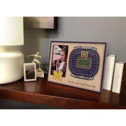 4" X 6" NCAA Michigan Wolverines 3D StadiumViews Picture Frame