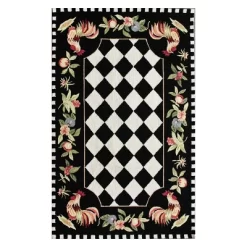 Angla Rooster Kitchen Area Rug Black - NuLOOM -Northlight Store GUEST 1808dbdf ae83 41cd bd70 c902f2b17be0