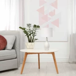 18.11" Traditional Standard Ceramic Dewdrop Table Desk Lamp With Matching Fabric Shade Off-White - Creekwood Home -Northlight Store GUEST 1878afe7 19a6 4354 97e2 464cb1274066