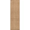 Espina Hand Woven Herringbone Chunky Jute Indoor Area Rug - JONATHAN Y