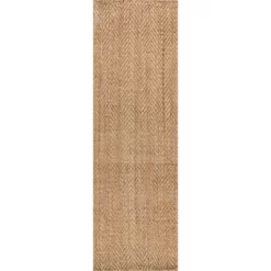 Espina Hand Woven Herringbone Chunky Jute Indoor Area Rug - JONATHAN Y