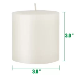 6pk Unscented Flat Top Smooth Pillar Candles White - Stonebriar Collection -Northlight Store GUEST 18c01804 5965 4c59 b6c6 3fca6623106f