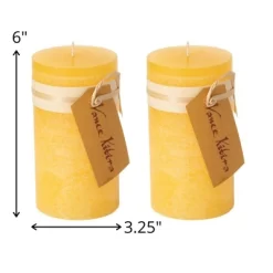 Pale Yellow Pillar Candles - Set Of 2 9 Pale Yellow Pillar Candles - Set Of 2 -Northlight Store GUEST 19b7c664 8af8 4aef 8a75 b0e44005a169