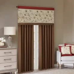 50"x18" Monroe Embroidered Window Valance Red - Madison Park 9 50"x18" Monroe Embroidered Window Valance Red - Madison Park -Northlight Store GUEST 1ae73140 b0ae 42af a822 a683b1001cb0