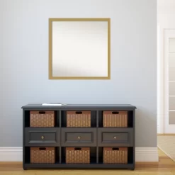 28" X 28" Non-Beveled Grace Brushed Gold Narrow Wall Mirror - Amanti Art -Northlight Store GUEST 1d3c4f80 9032 4b3f a1a9 34e031e7a7da