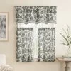 2pk 52"x36" Charmed Life Floral Curtain Tiers Gray - Waverly