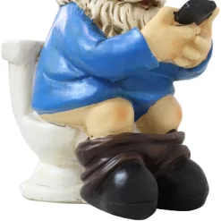 Sunnydaze Decor Sunnydaze Cody The Garden Gnome On The Throne Reading Phone Indoor/Outdoor Lightweight Resin Lawn And Garden Statue - 9.5" H -Northlight Store GUEST 1e55361c 69fd 4612 bdfd 832acb1f1cd5