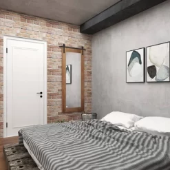 Wood Wall Mirror With Metal Hanging Rod Brown - Olivia & May -Northlight Store GUEST 20188674 180e 4746 ba0d 0e8d9823c1fe