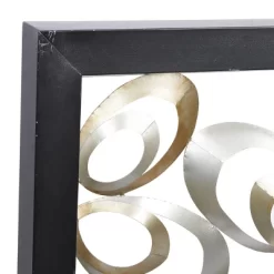 Metal Abstract Scallop Ribbon Wall Decor With Black Frame Gold - Olivia & May -Northlight Store GUEST 203ec0d5 859f 471a 8e8c 830b10c6de03