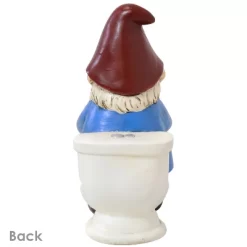 Sunnydaze Decor Sunnydaze Cody The Garden Gnome On The Throne Reading Phone Indoor/Outdoor Lightweight Resin Lawn And Garden Statue - 9.5" H -Northlight Store GUEST 20aa3caa 2602 4b11 887f 59732529bf24