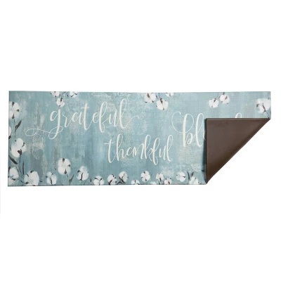 20"x55" Oversized Cushioned Anti-Fatigue Kitchen Runner Mat Grateful Thankful Bless - J&V Textiles 1 20"x55" Oversized Cushioned Anti-Fatigue Kitchen Runner Mat Grateful Thankful Bless - J&V Textiles