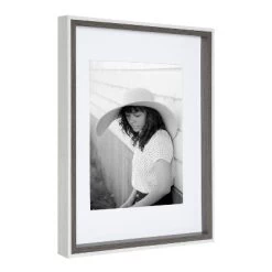 11" X 14" Gibson Wall Frame Set Gray - Kate & Laurel All Things Decor