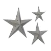 Set Of 3 Metal Stars Indoor Outdoor Wall Decors - Olivia & May
