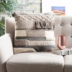 Gareth Pillow - Charcoal/Silver - 20" X 20" - Safavieh -Northlight Store GUEST 22d93a71 8095 4e5c ae02 d88bd1b42387