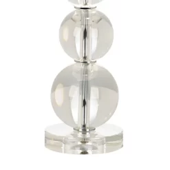 Vienna Full Spectrum Modern Table Lamp 26 1/2" High With USB Dimmer Stacked Crystal Spheres White Drum Shade For Bedroom Living Room Desk Bedside -Northlight Store GUEST 22e7b211 06ed 43bb ab69 6ac66d91a3b9